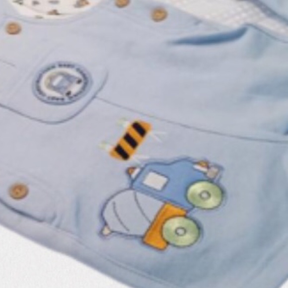 0-3 Months Boy Construction Truck Clothing Gift Set - Picture 2 of 5